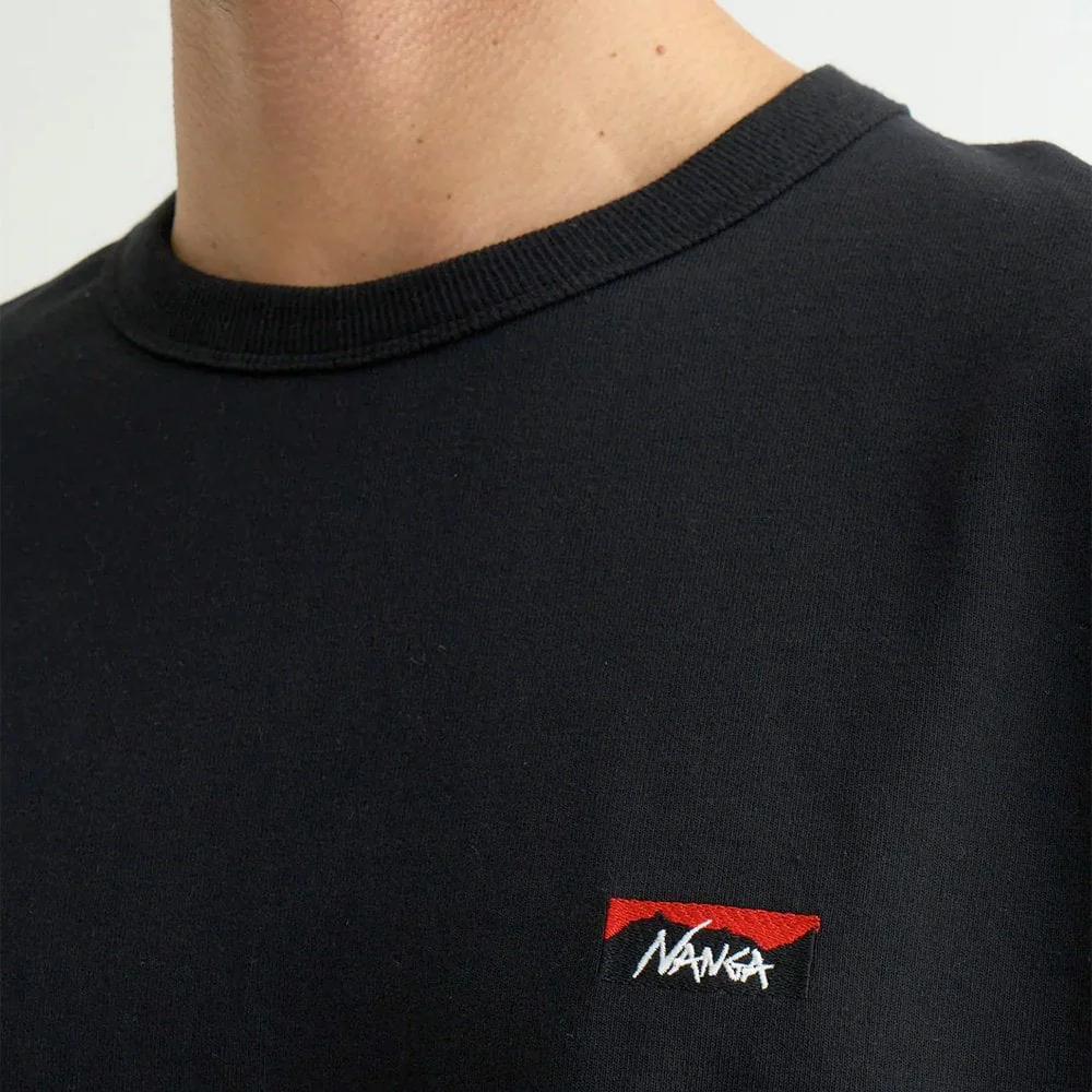Eco Hybrid Box Logo Embroidery Tee - Black - Image 2
