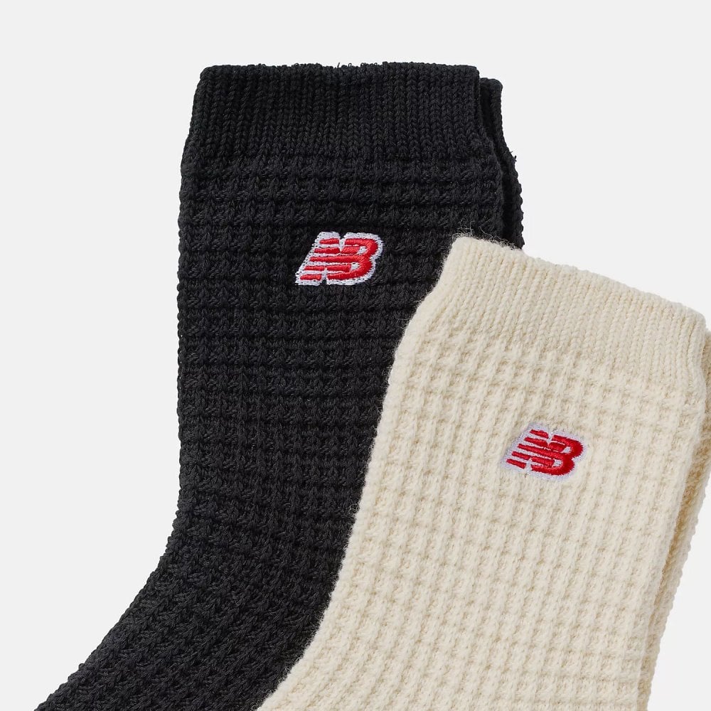Waffle Knit Ankle Socks - 2 Pair Pack - Image 3