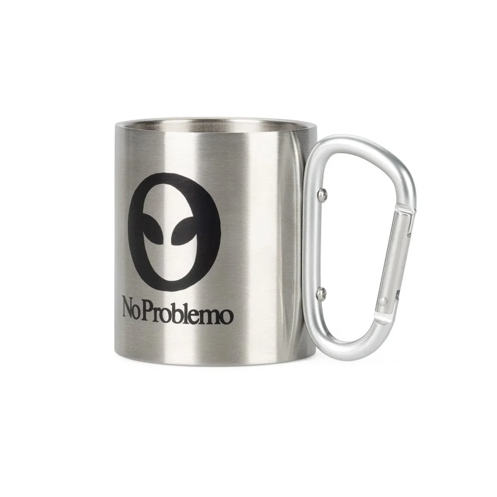 No Problemo Carabiner Mug - Silver
