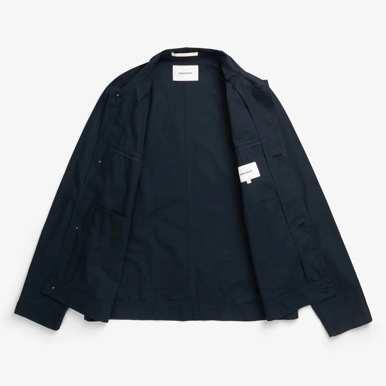 Arresskov Compact Cotton Overshirt - Dark Navy - Image 2
