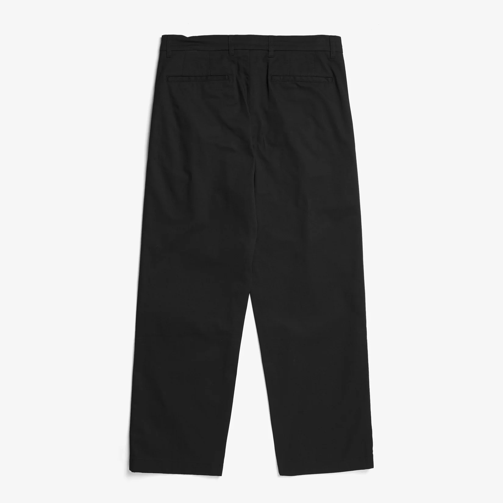 Benn Relaxed Twill Pleated Trouser - Black - Image 2