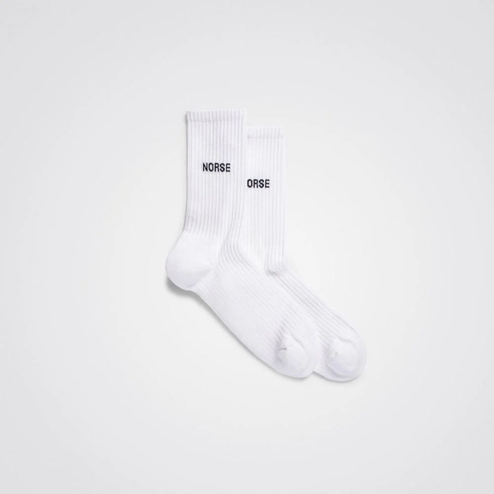 Bjarki Logo Sock - White