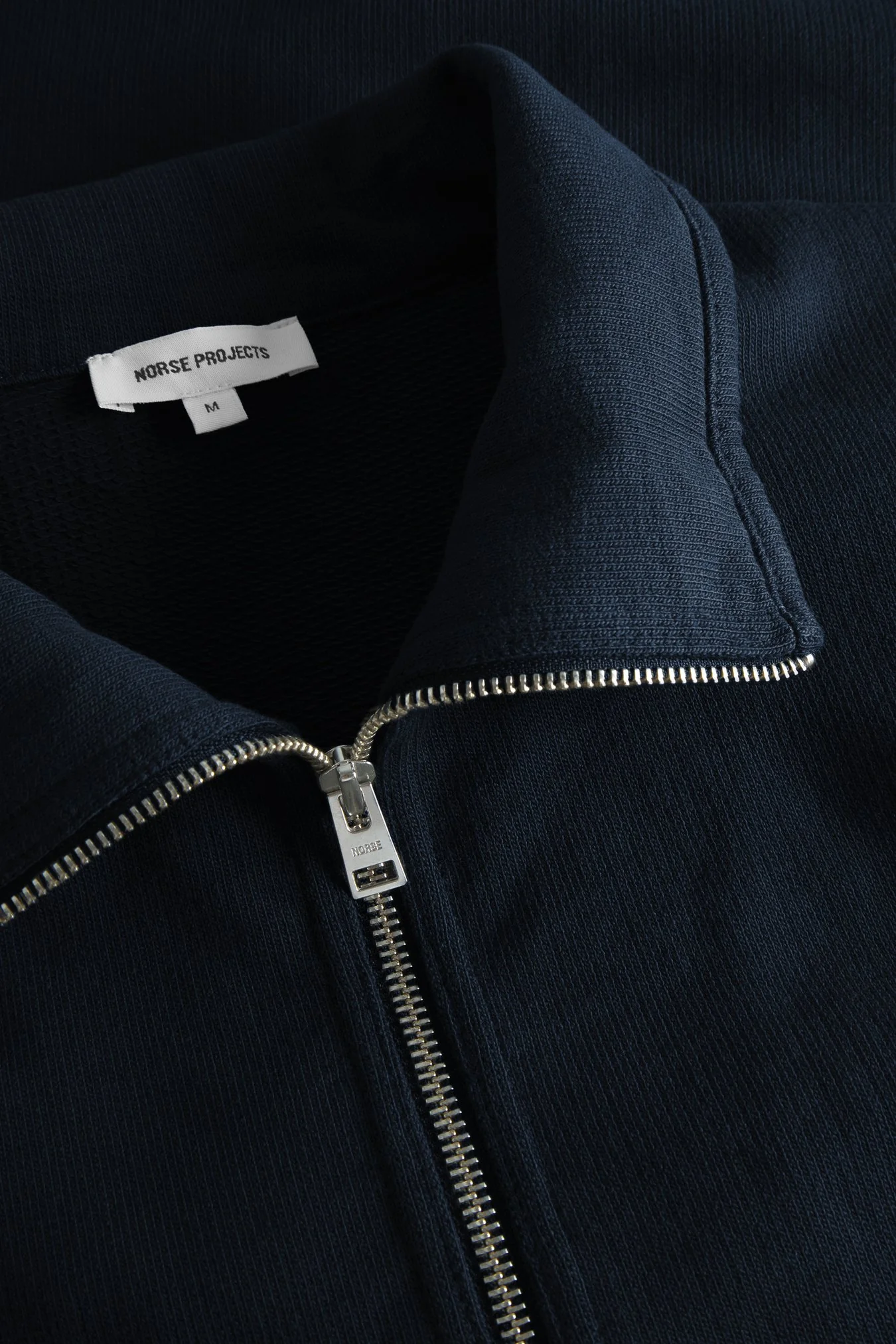 Bjorn Relaxed Organic Loopback Track Jacket - Dark Navy - Image 4