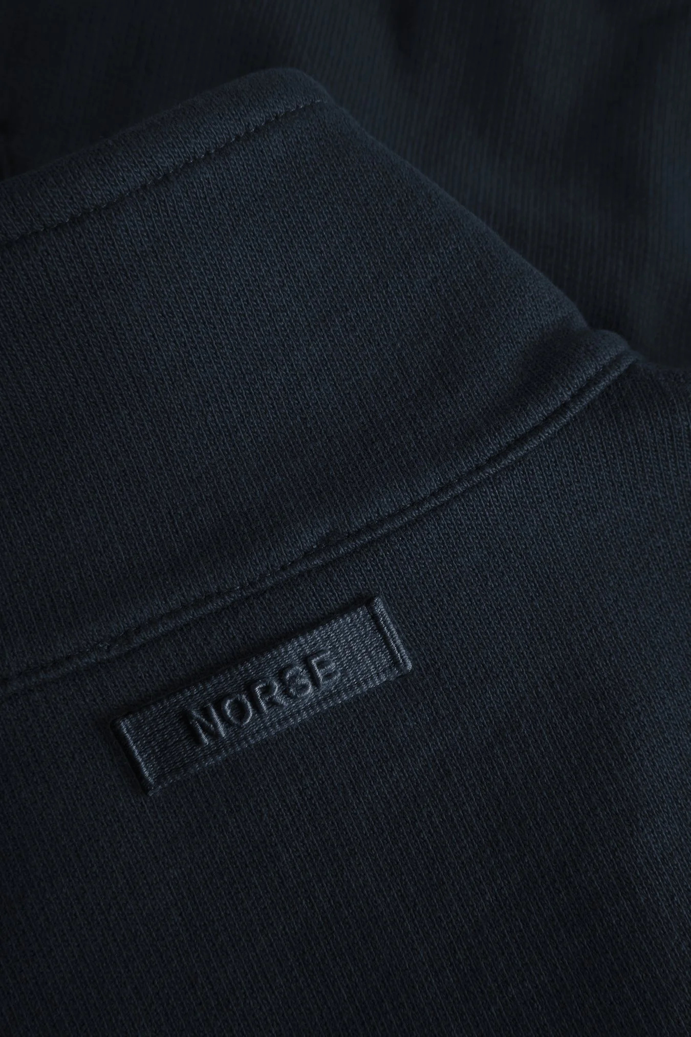 Bjorn Relaxed Organic Loopback Track Jacket - Dark Navy - Image 6