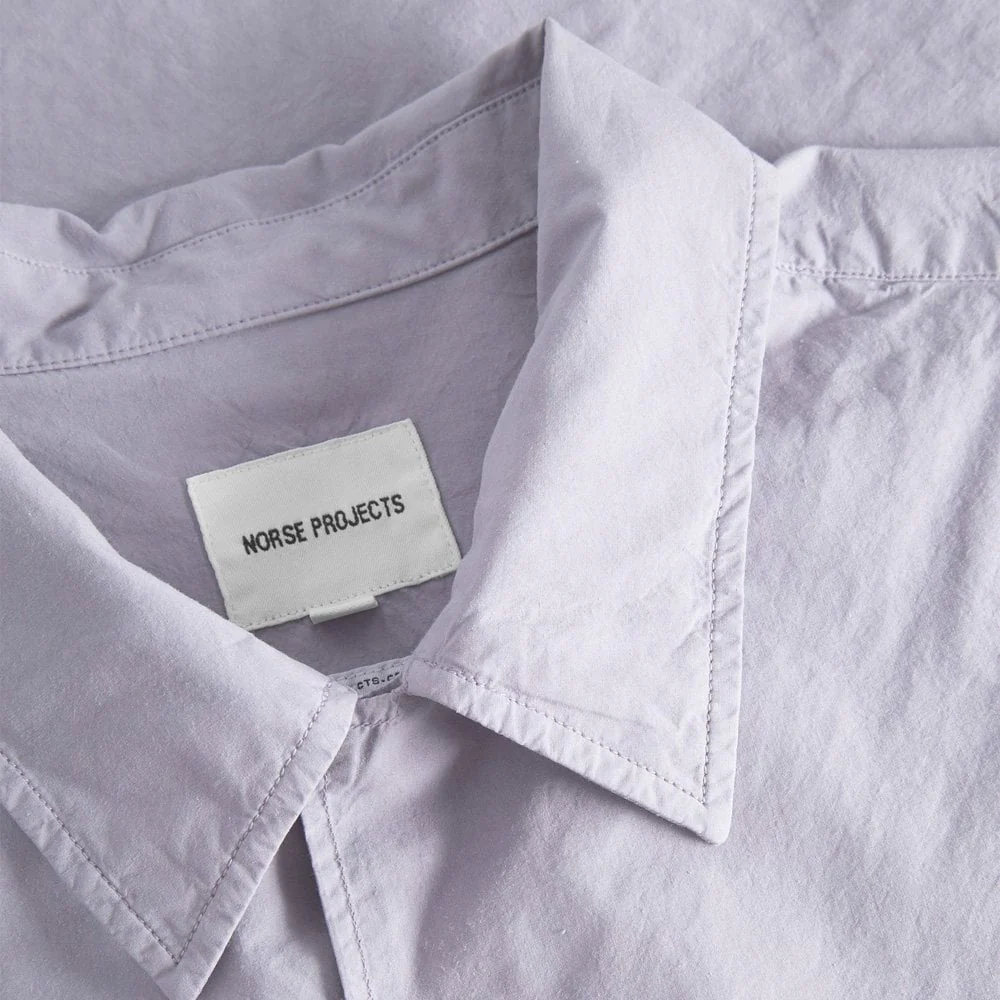 Carsten Cotton Tencel Shirt - Crocus Purple - Image 4