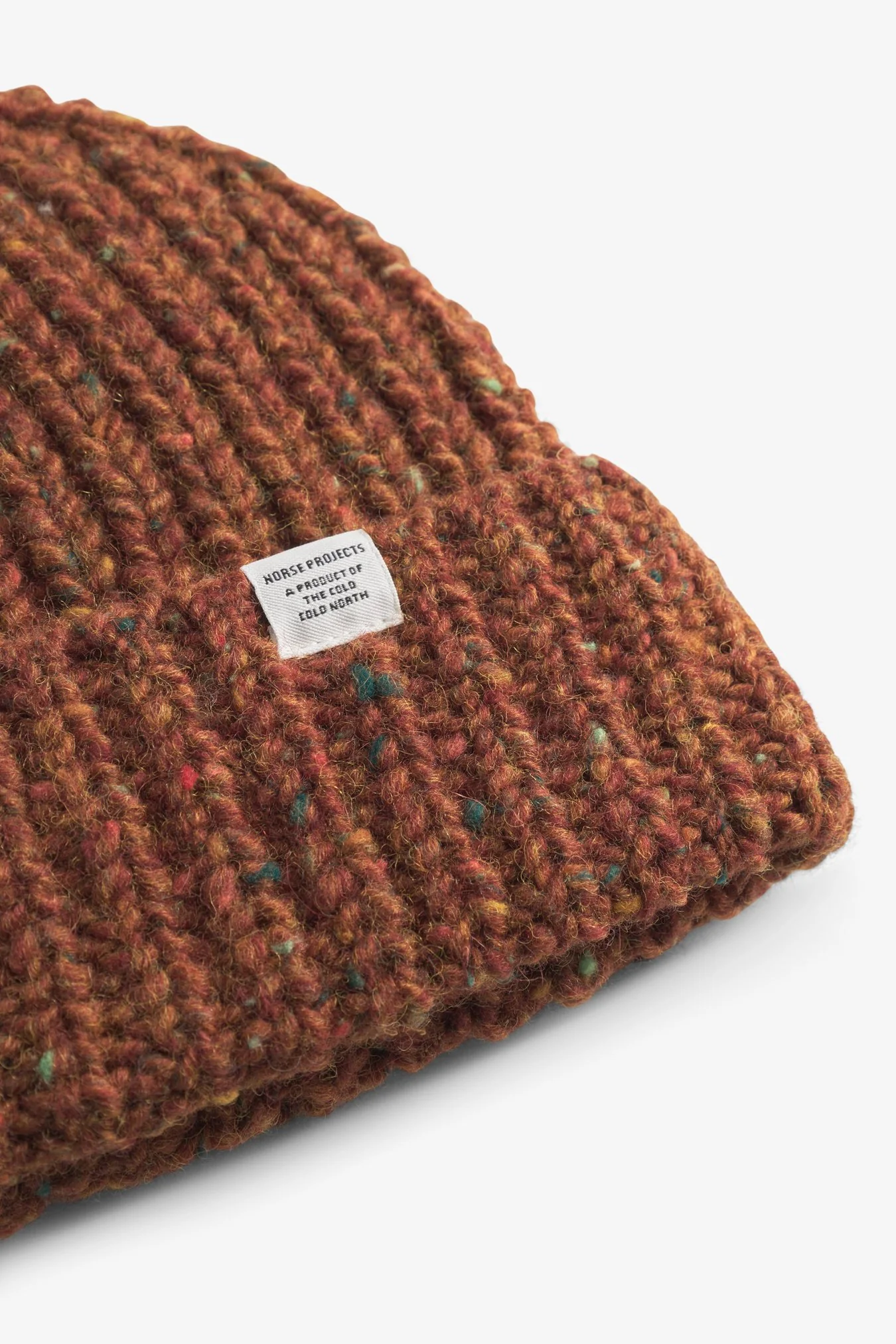 Daniel Donegal Rib Beanie - Ginger - Image 2