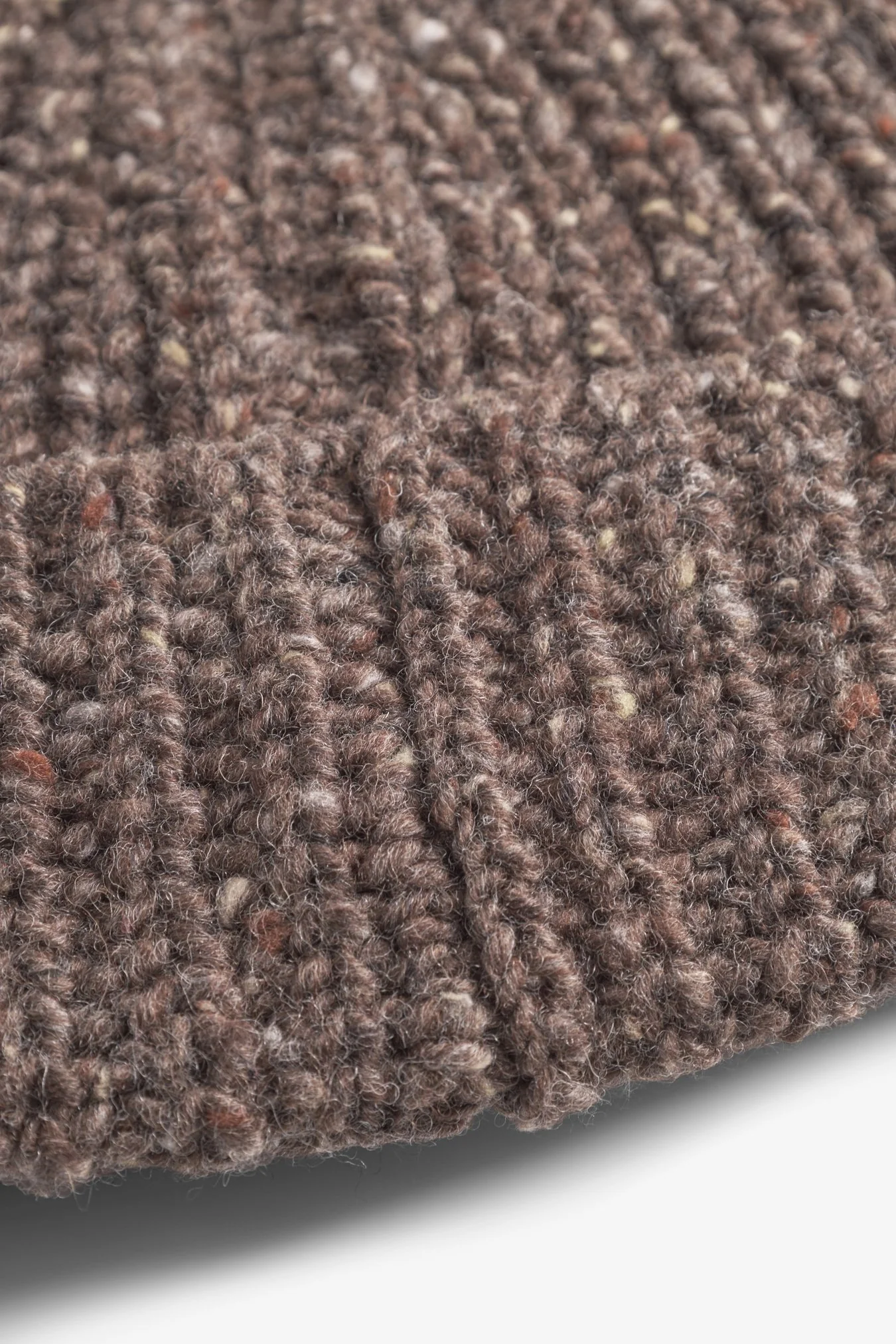 Daniel Donegal Rib Beanie - Seal Brown - Image 3