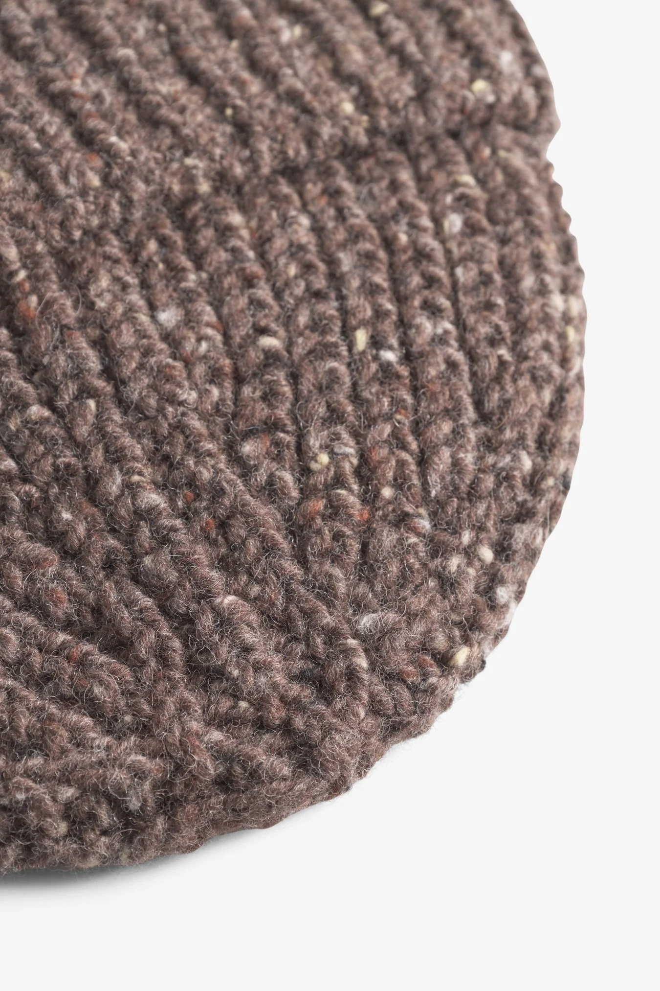 Daniel Donegal Rib Beanie - Seal Brown - Image 4