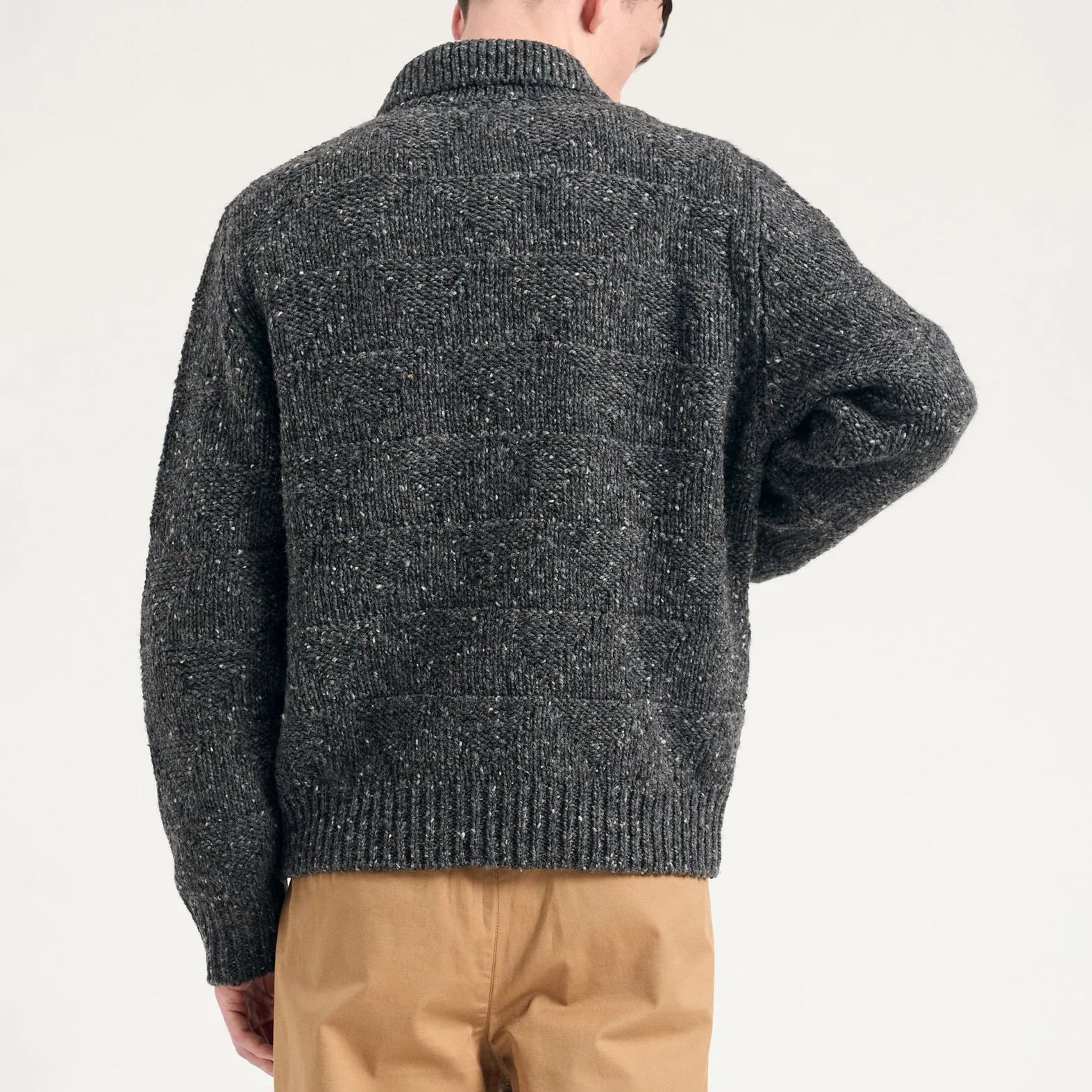Erik Donegal Diamond Jacket - Charcoal Grey - Image 4