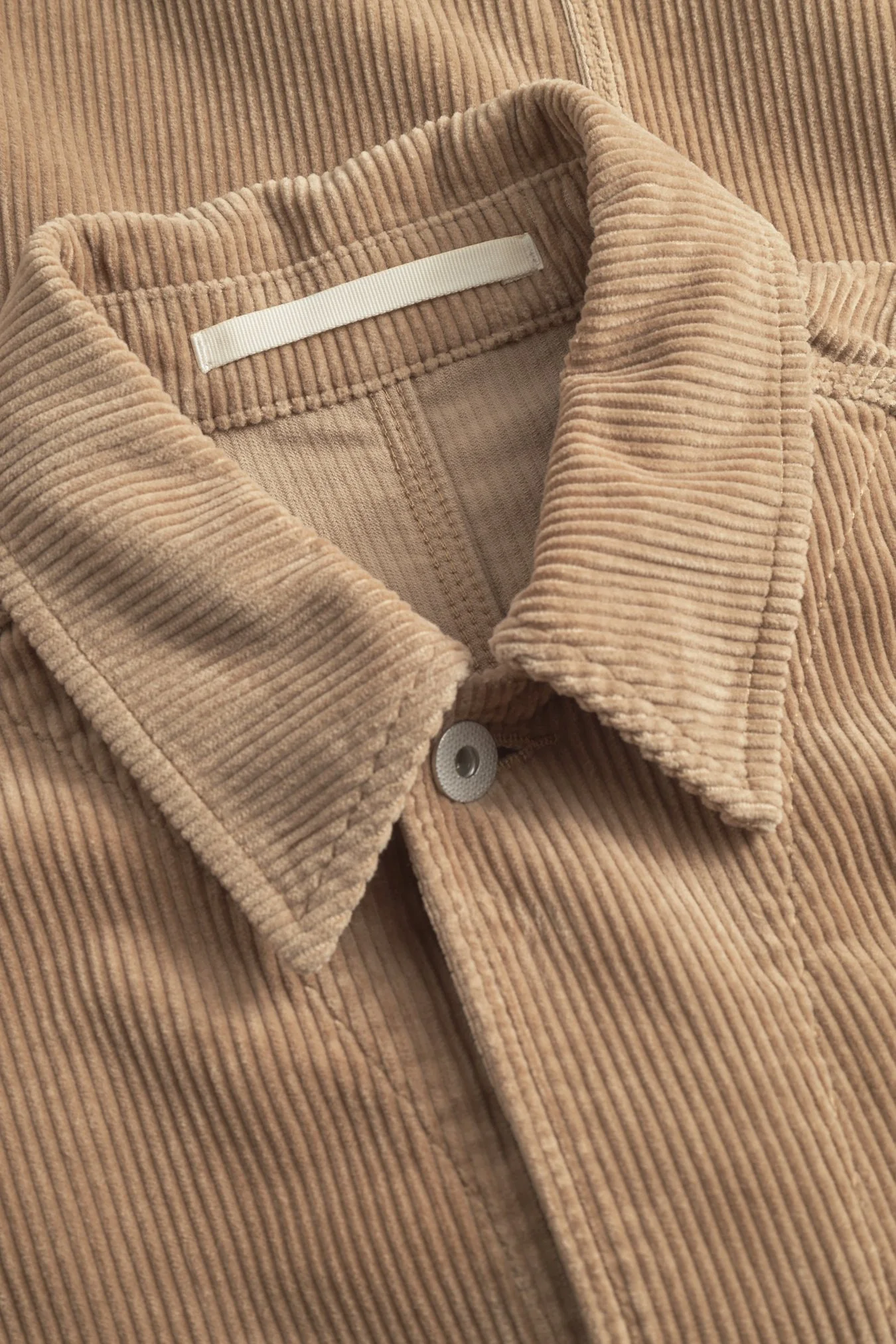 Folke Wide Corduroy Chore Jacket - Utility Khaki - Image 6