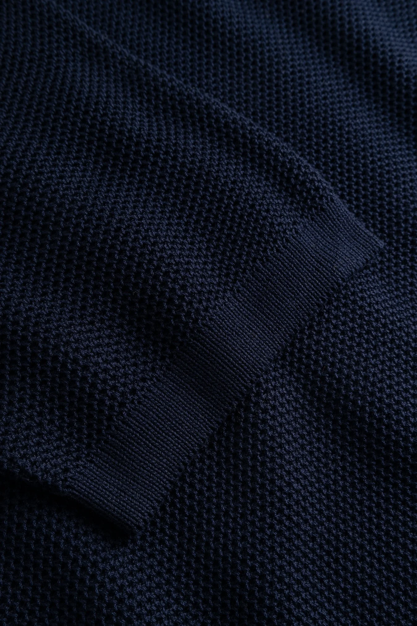 Fredensborg Mercerised Cotton Knitted Shirt - Dark Navy - Image 7