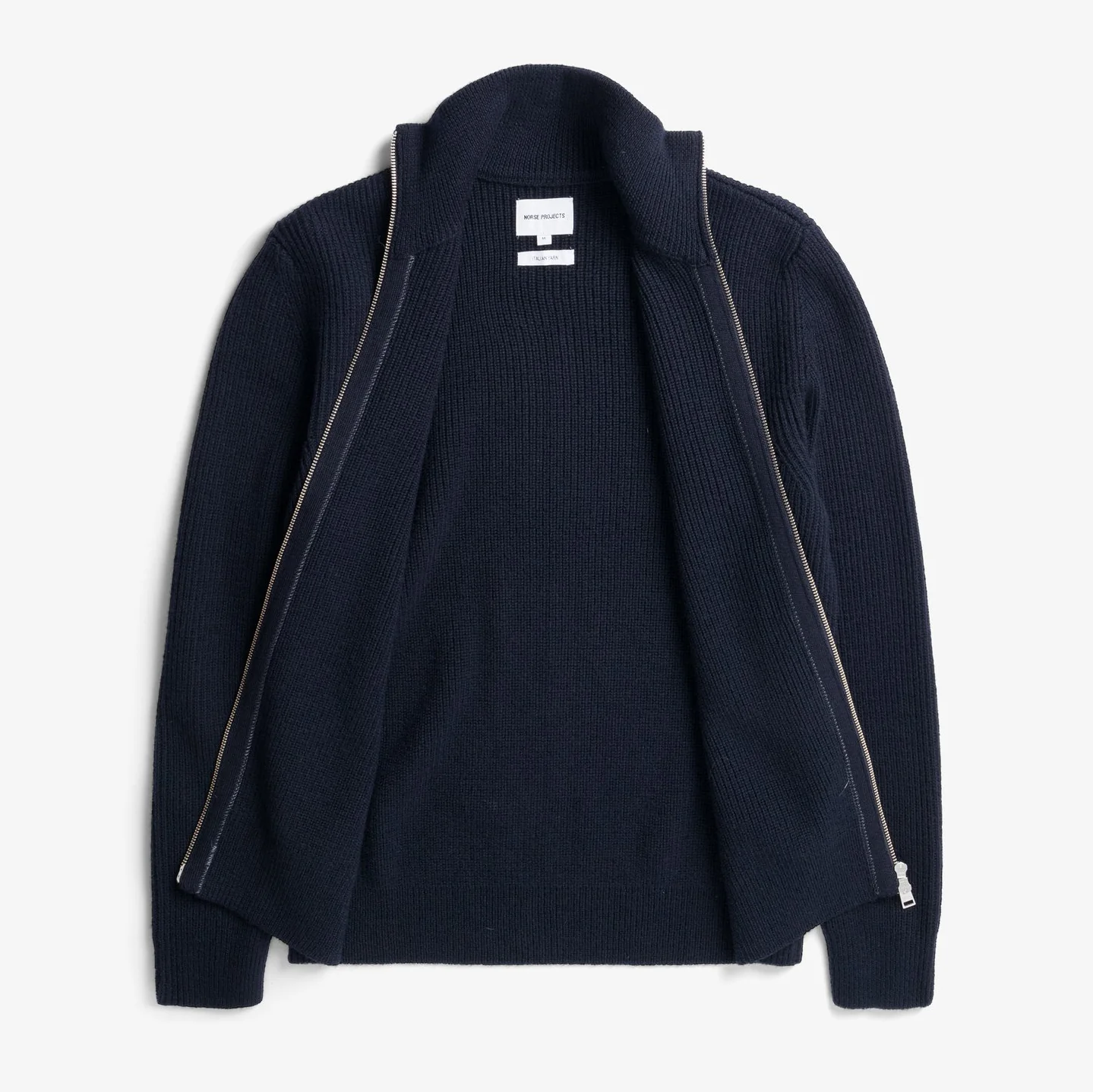 Hagen Cotton Wool Jacket - Dark Navy - Image 2