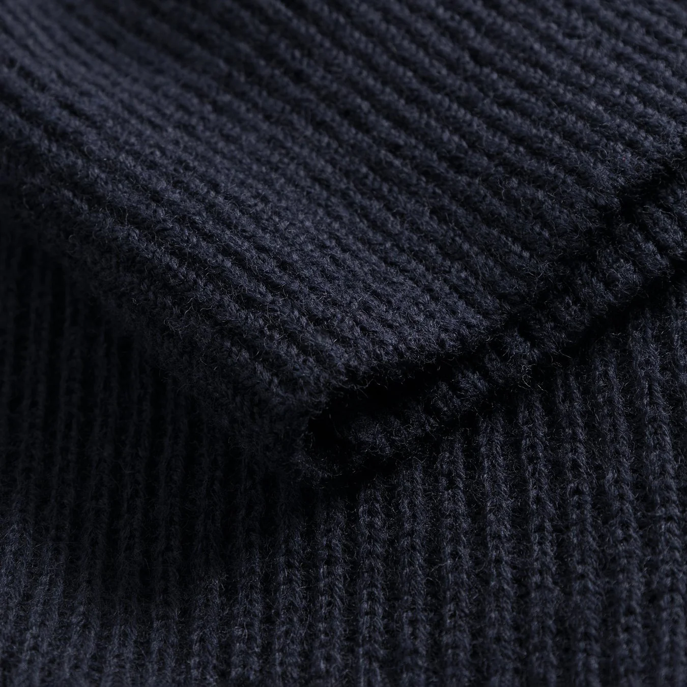 Hagen Cotton Wool Jacket - Dark Navy - Image 3