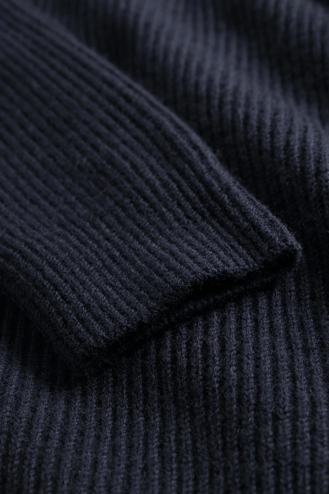 Hagen Cotton Wool Jacket - Dark Navy - Image 4