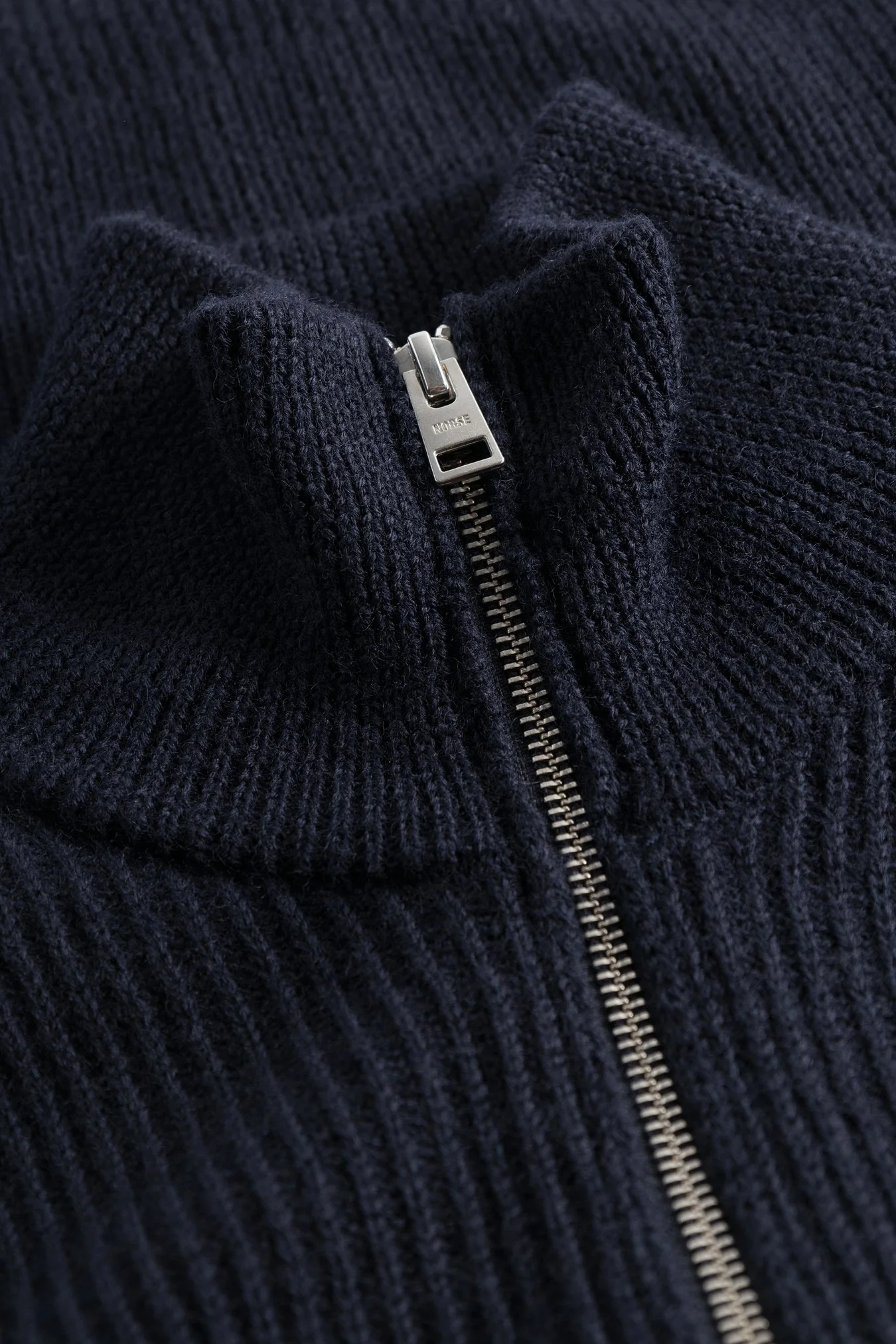 Hagen Cotton Wool Jacket - Dark Navy - Image 5