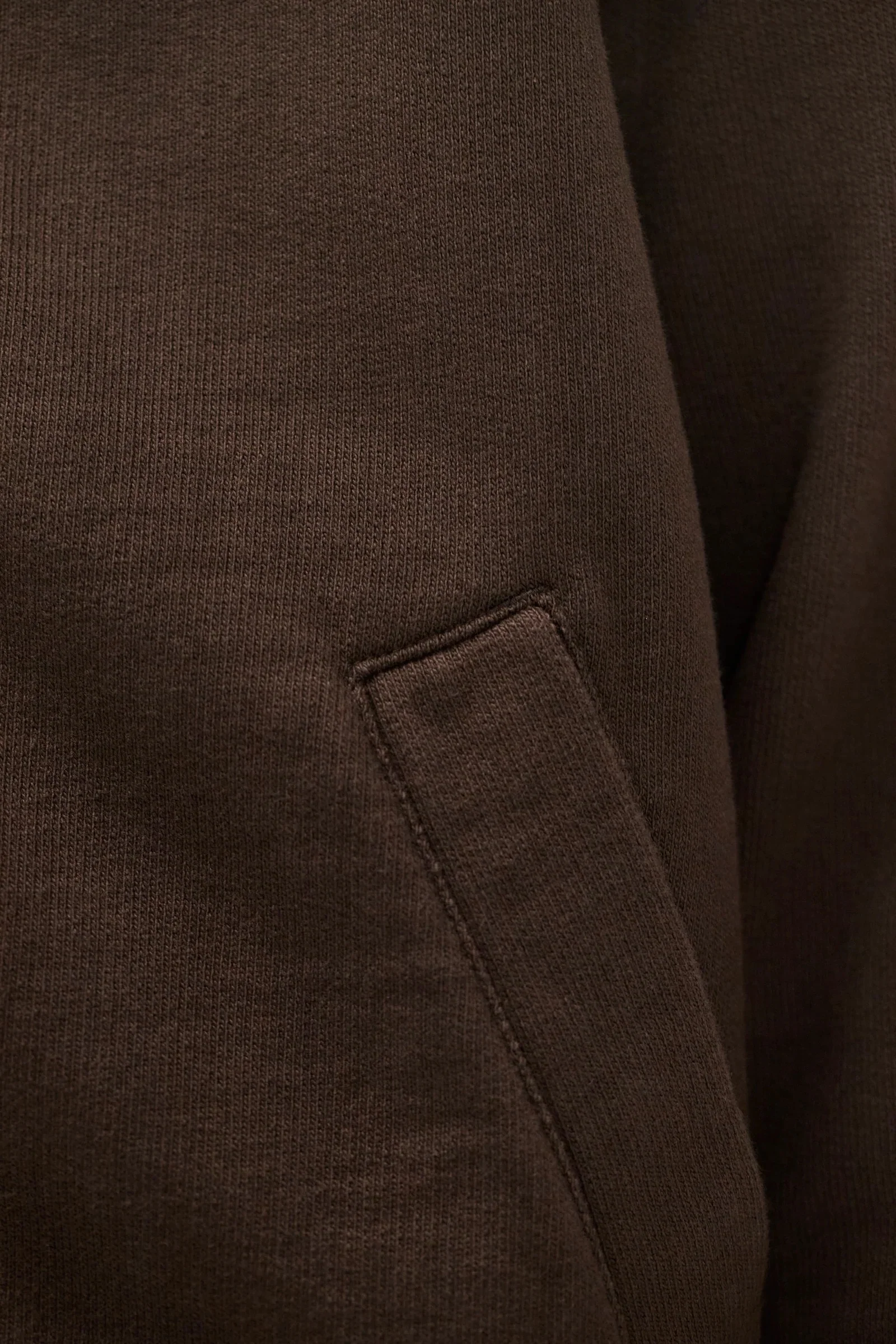 Hornidal Relaxed Organic Loopback Track Jacket - Delicioso Brown - Image 8