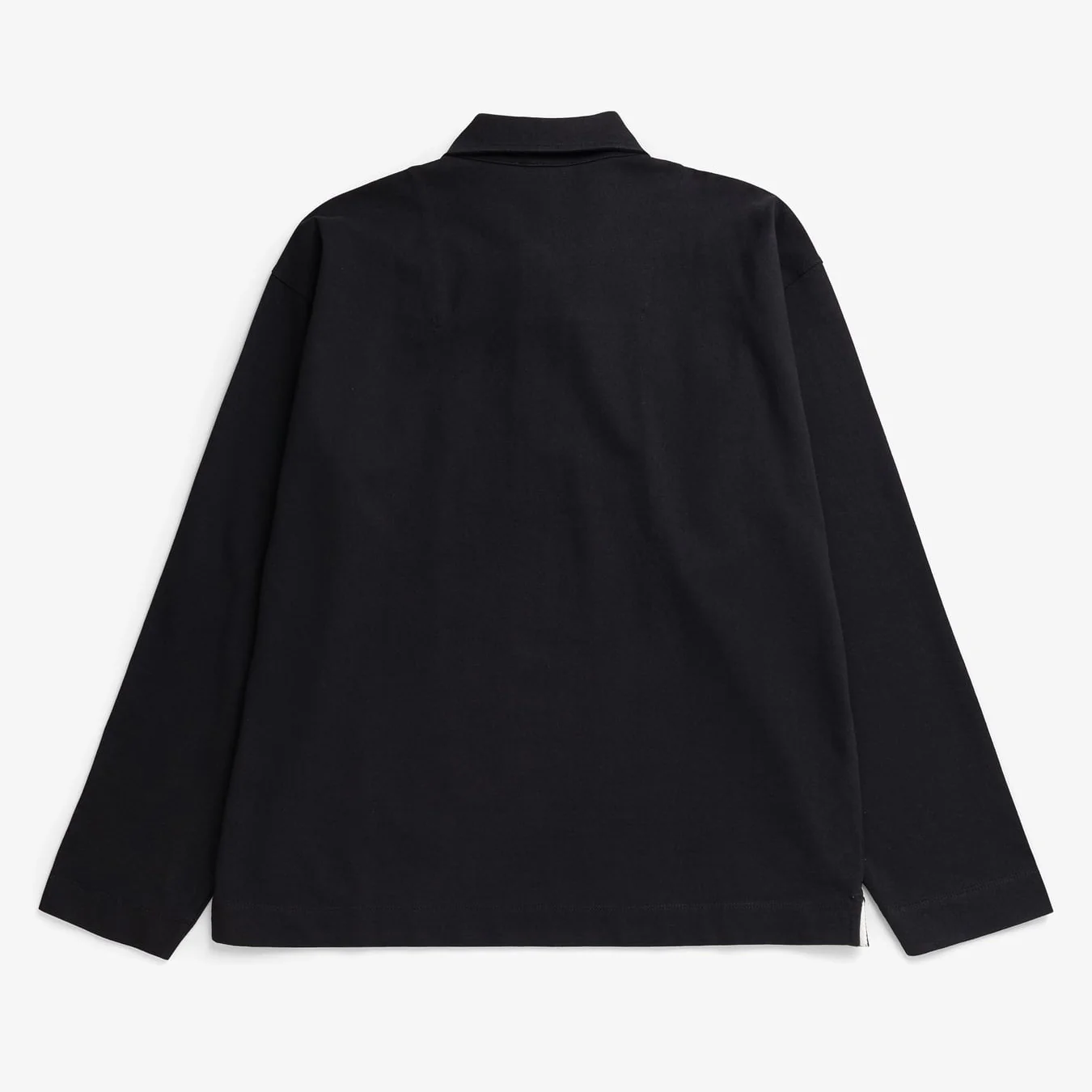 Isefjord Compact Cotton LS Polo - Black - Image 2