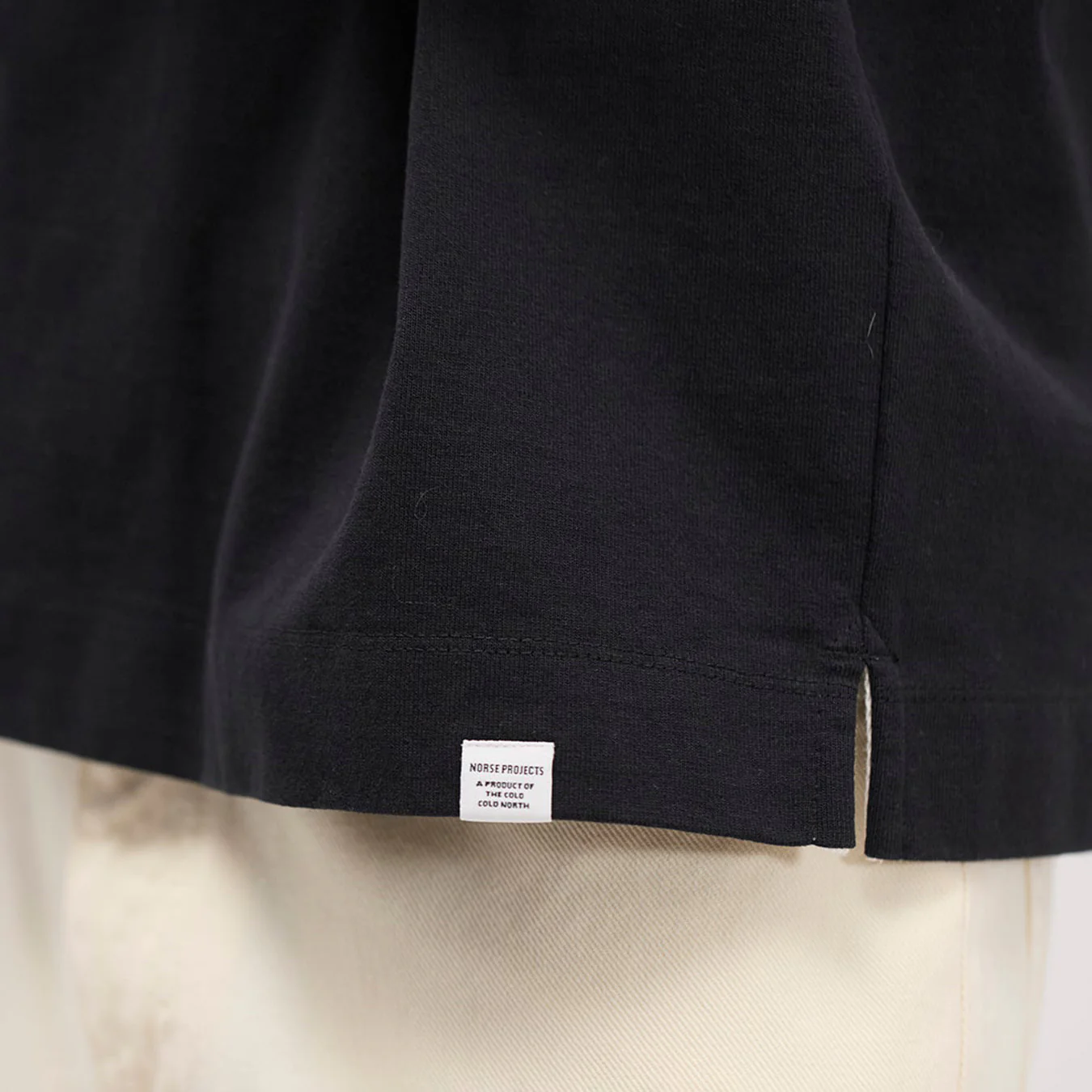 Isefjord Compact Cotton LS Polo - Black - Image 5