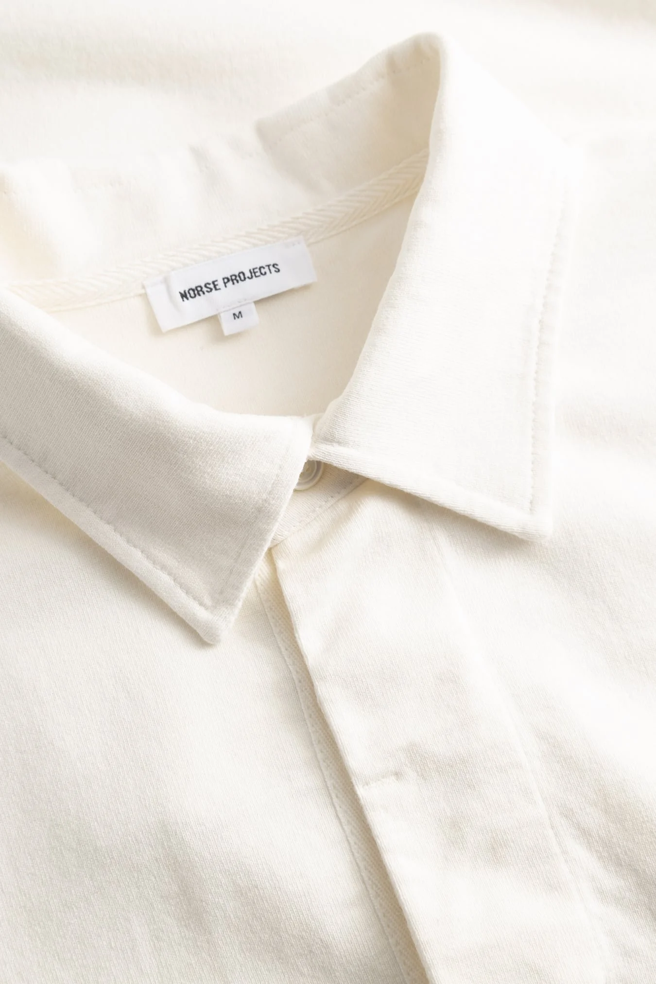 Isefjord Compact Cotton LS Polo - Ecru - Image 5