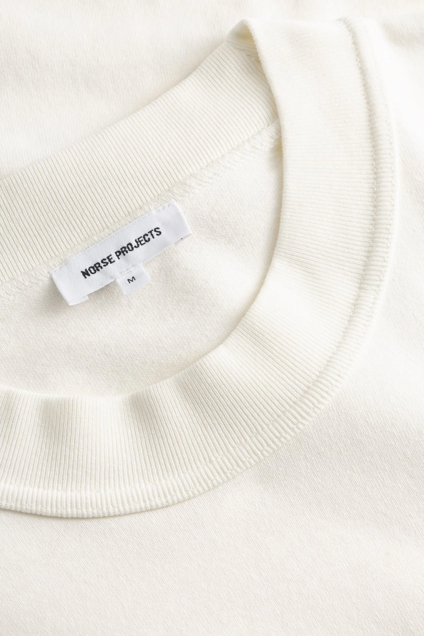 Isefjord Compact Cotton LS T-shirt - Ecru - Image 7