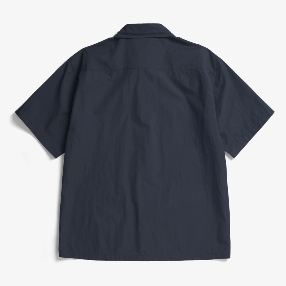 Ivan Tech Poplin SS Shirt - Dark Navy - Image 2