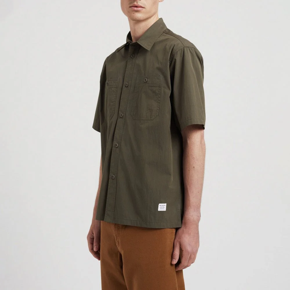 Ivan Tech Poplin SS Shirt - Ivy Green - Image 4