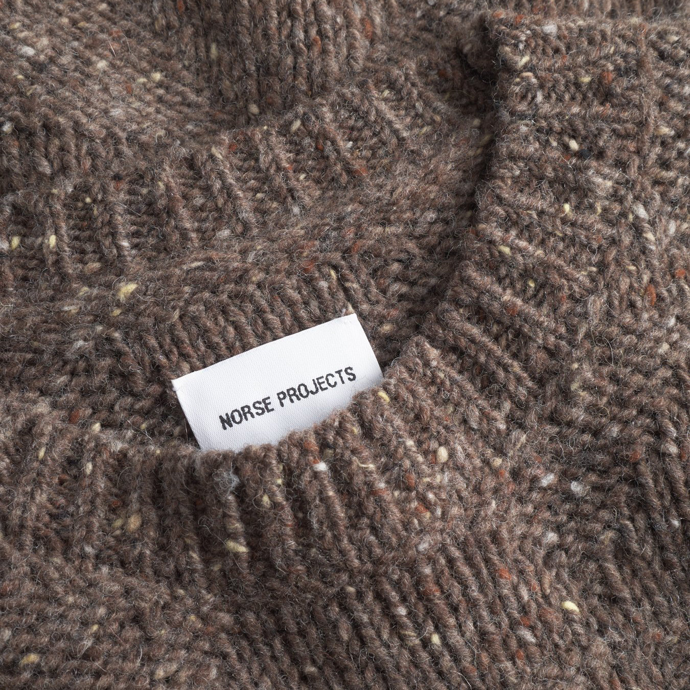 Jonas Donegal Diamond Sweater - Seal Brown - Image 5
