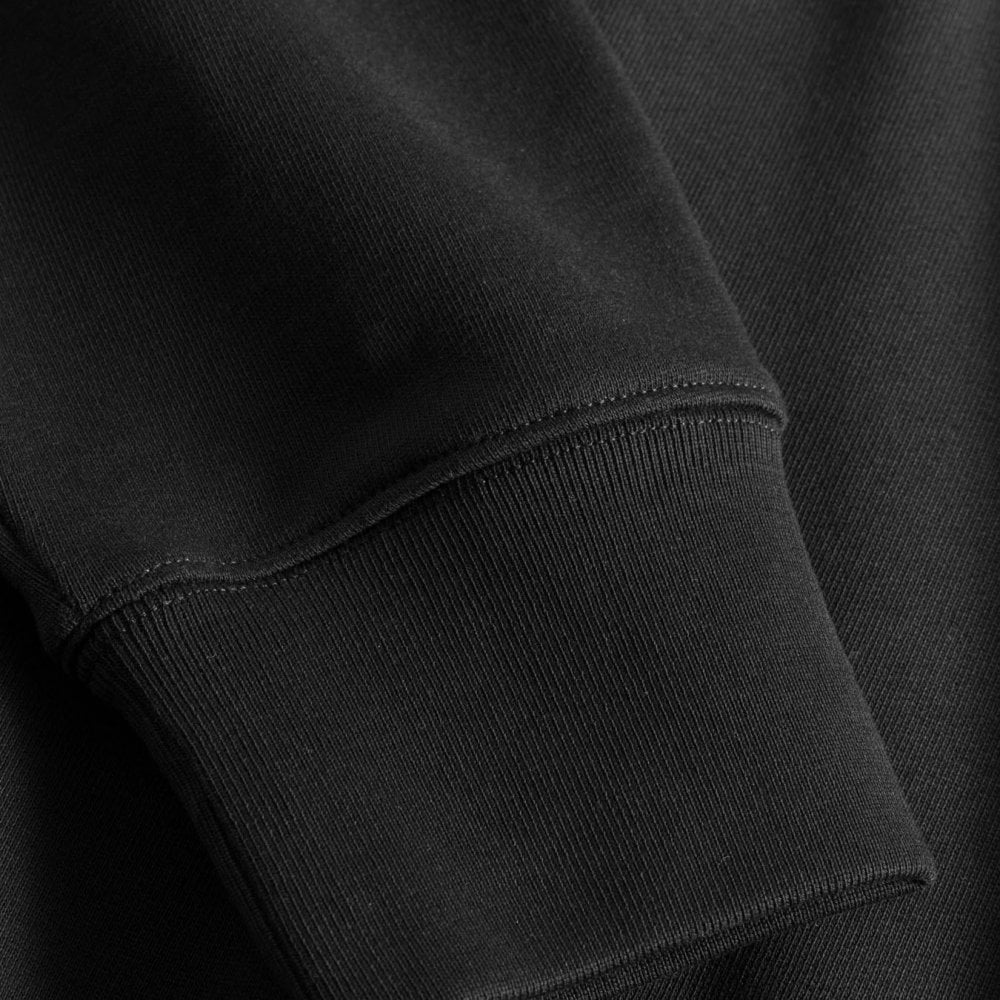 Ketel Relaxed Organic Norse Logo 1/2 Zip - Black - Image 4