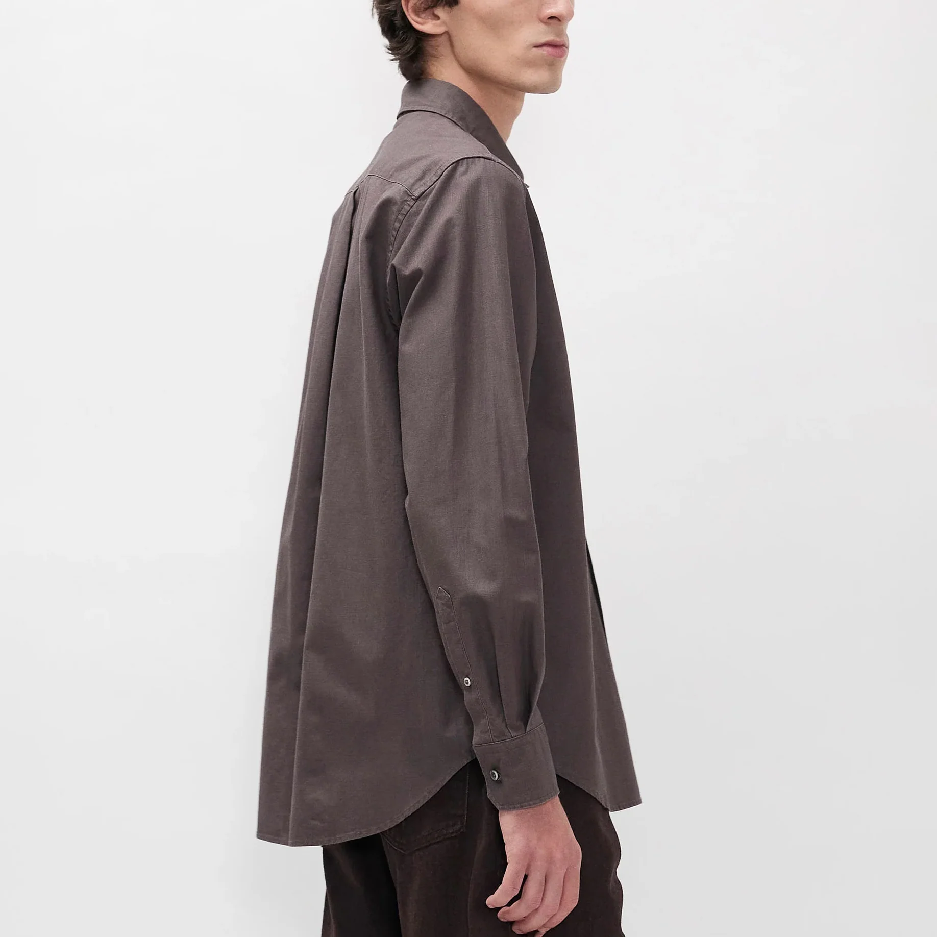 Kongshoved Cotton Faded Pigment Dyed Relaxed Shirt - Shale - Image 4