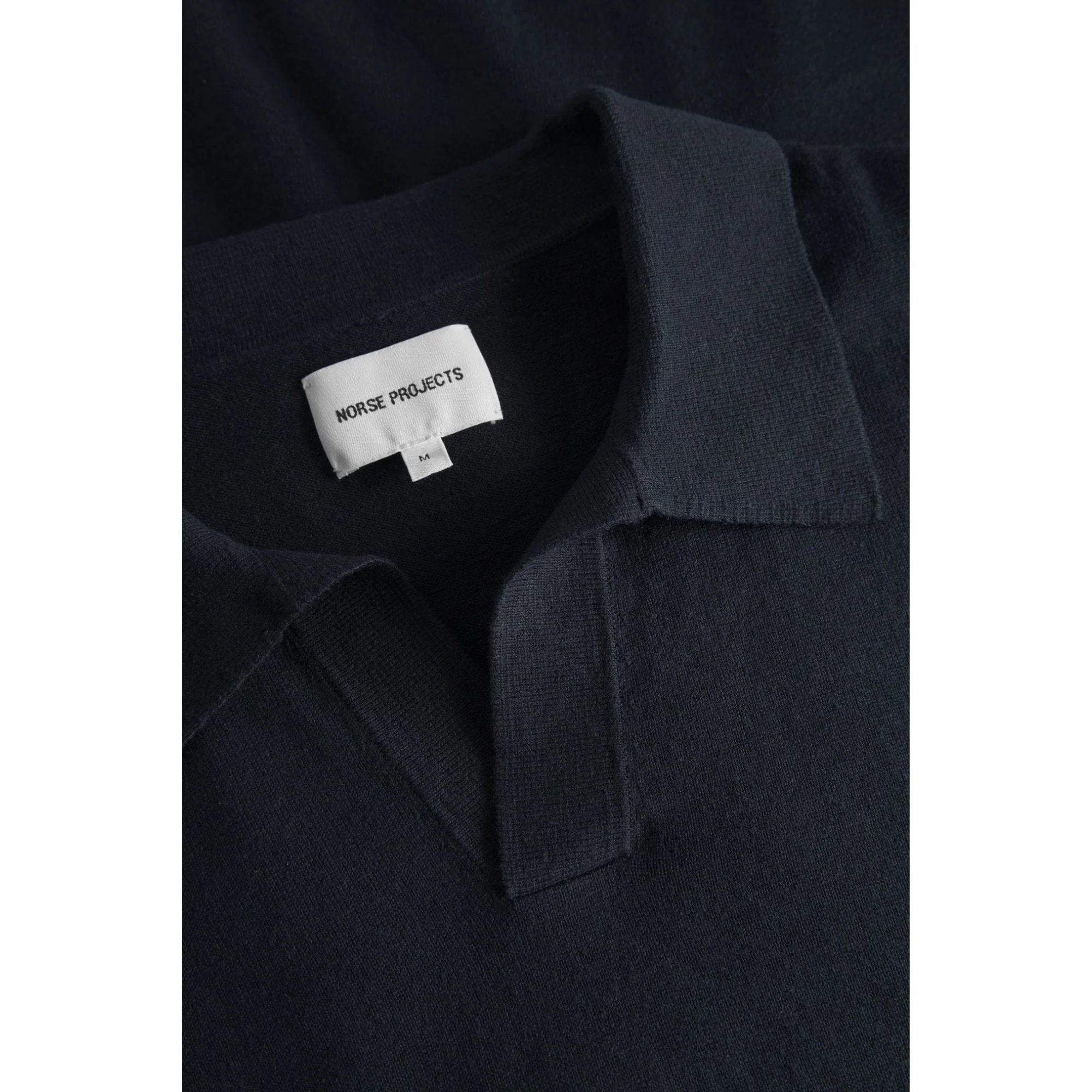 Leif Cotton Linen Polo - Dark Navy - Image 5