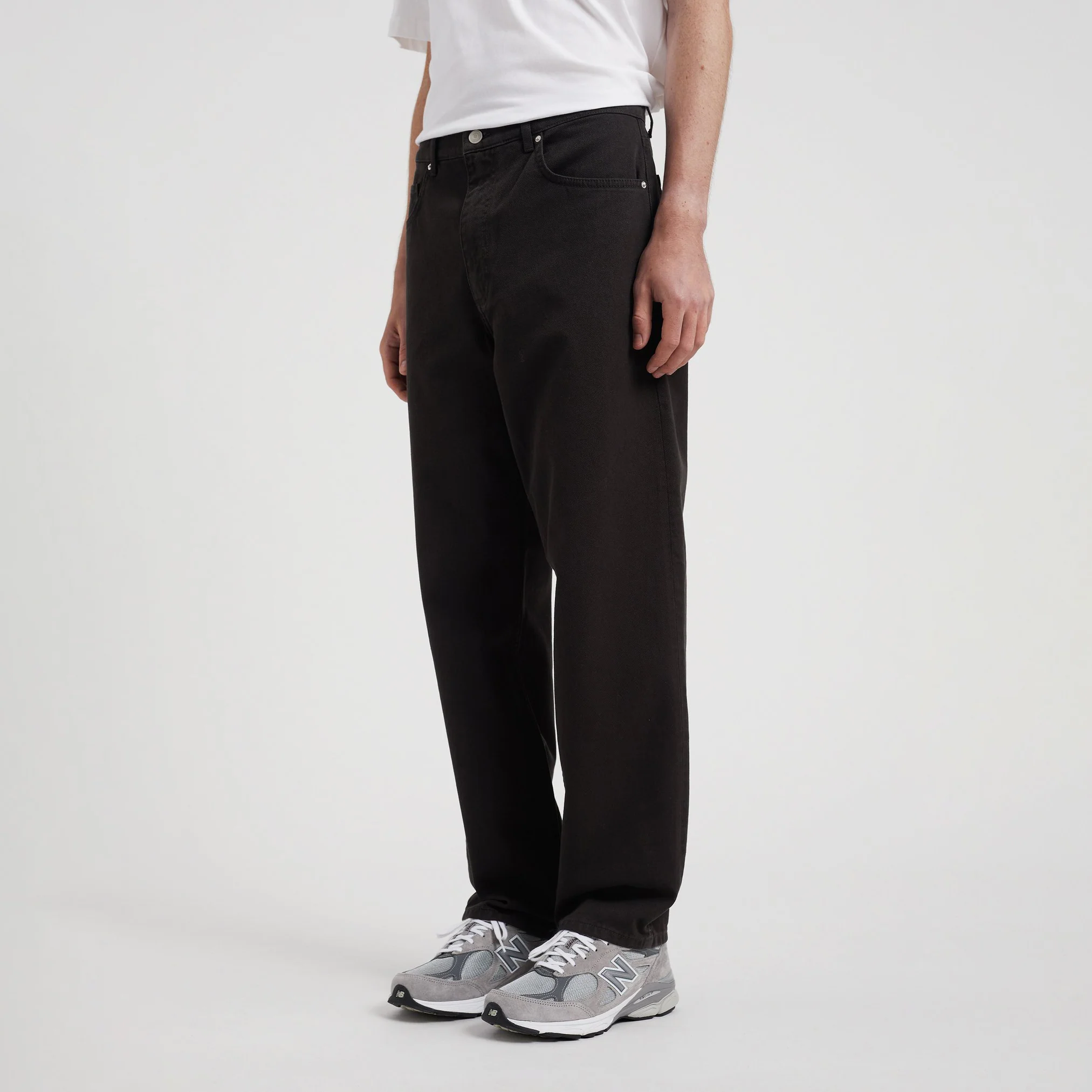Mogens Relaxed 5 Pocket Heavy Twill - Black - Image 2