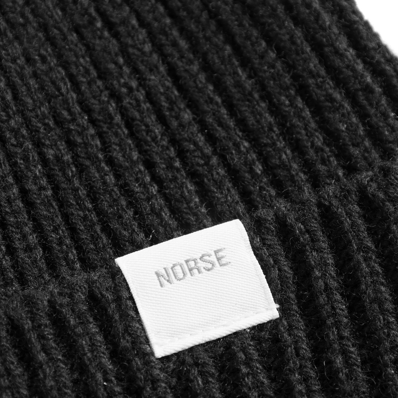 Norse Standard Merino Lambswool Beanie - Black - Image 3