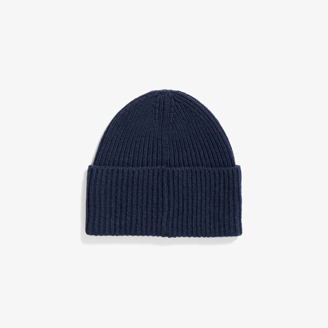 Norse Standard Merino Lambswool Beanie - Dark Navy - Image 2