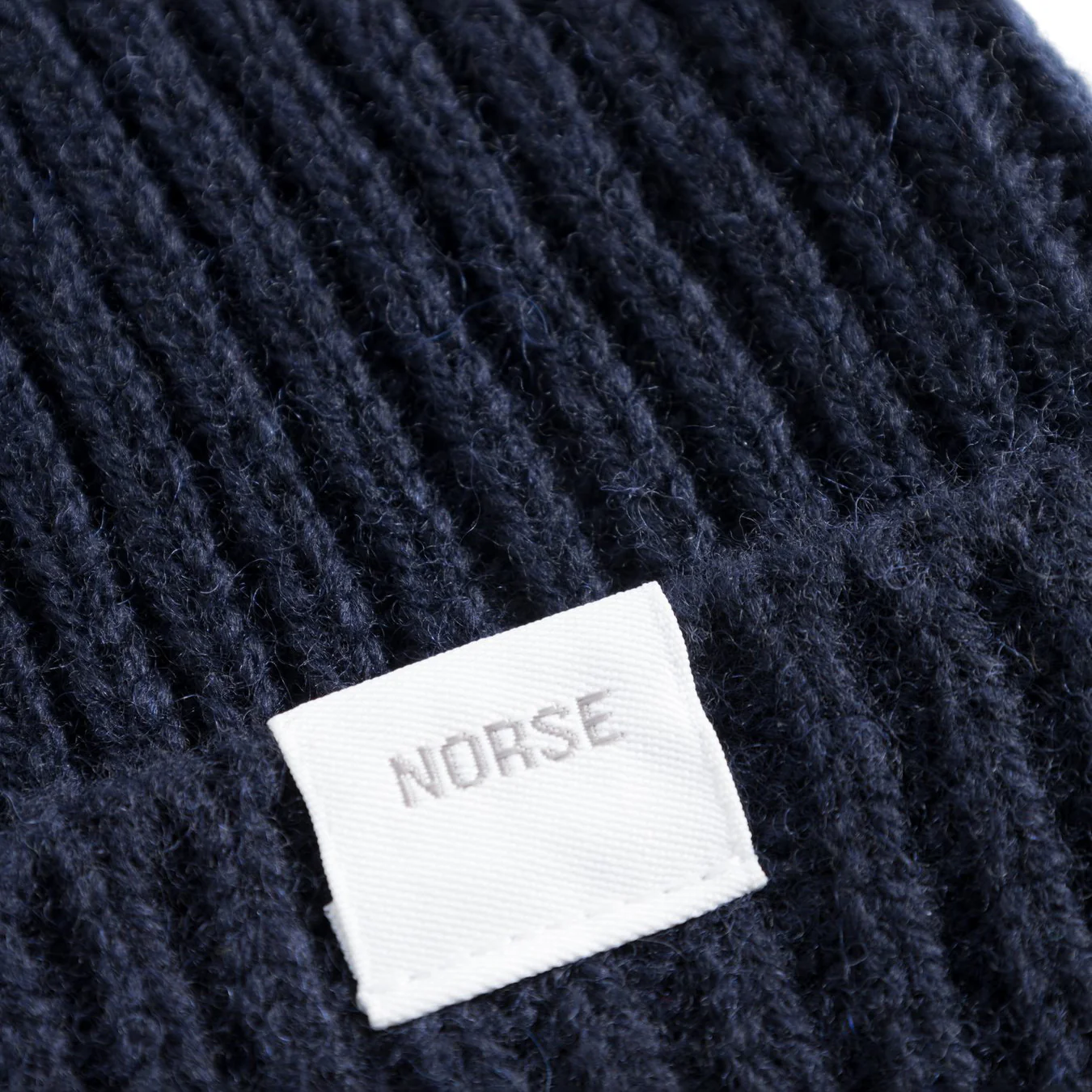 Norse Standard Merino Lambswool Beanie - Dark Navy - Image 3