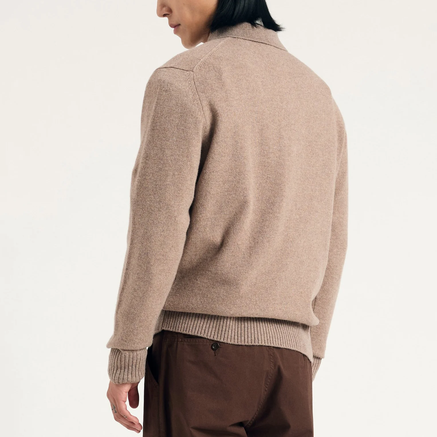Norse Standard Merino Lambswool Polo - Clay - Image 4