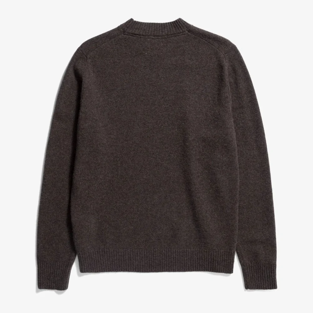 Norse Standard Merino Lambswool Sweater - Heathland Brown - Image 2
