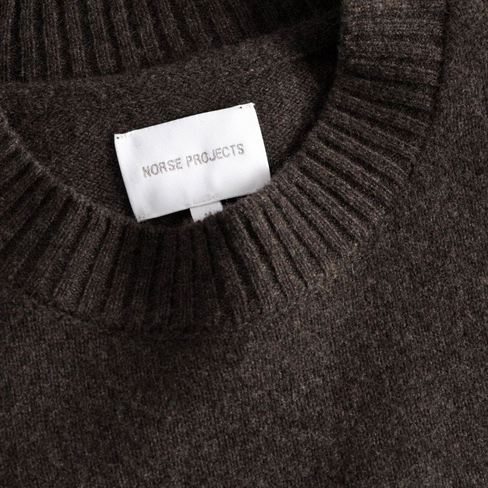 Norse Standard Merino Lambswool Sweater - Heathland Brown - Image 3