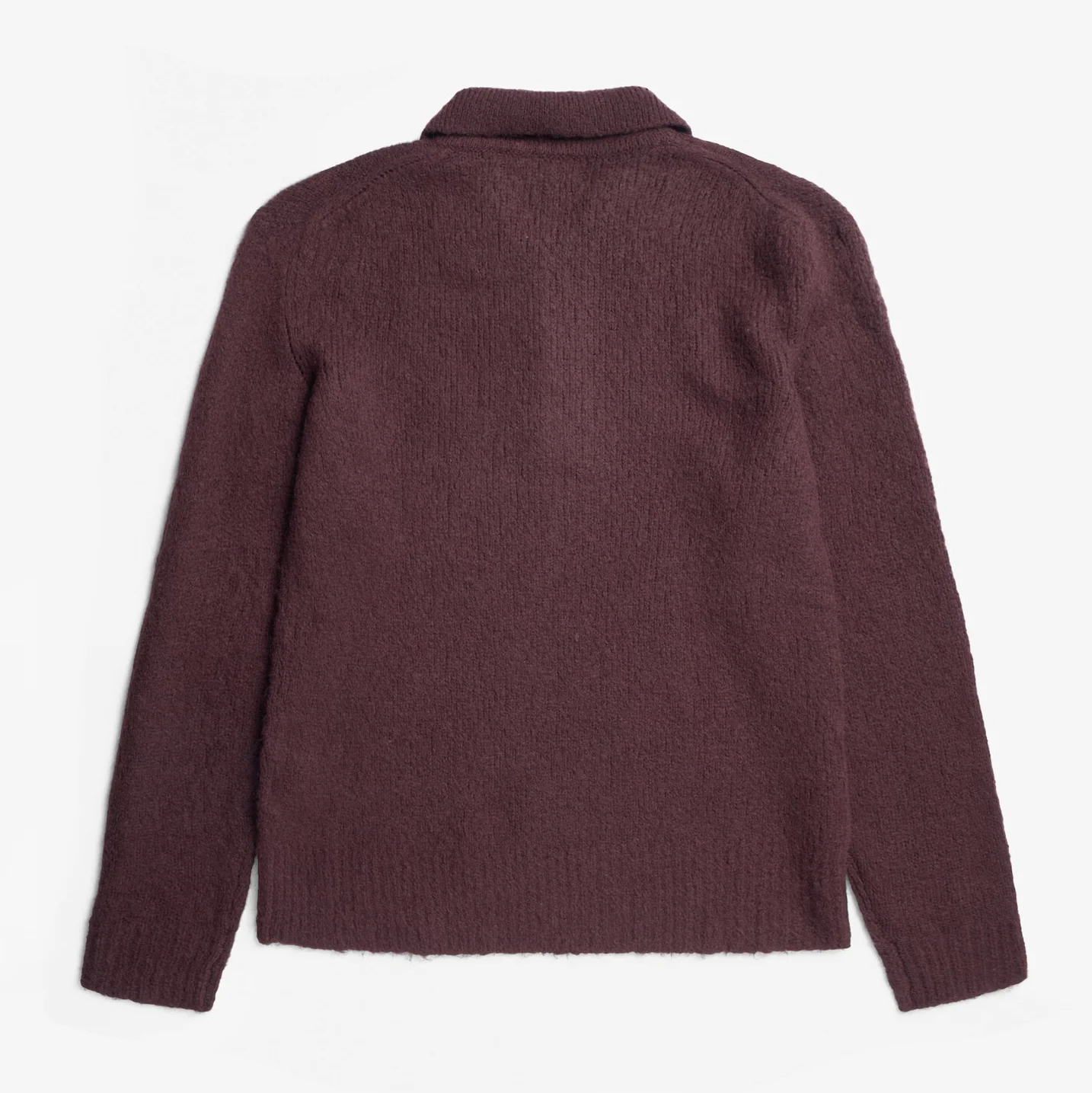 Rasmus Relaxed Brushed Polo - Mahogany - Image 4