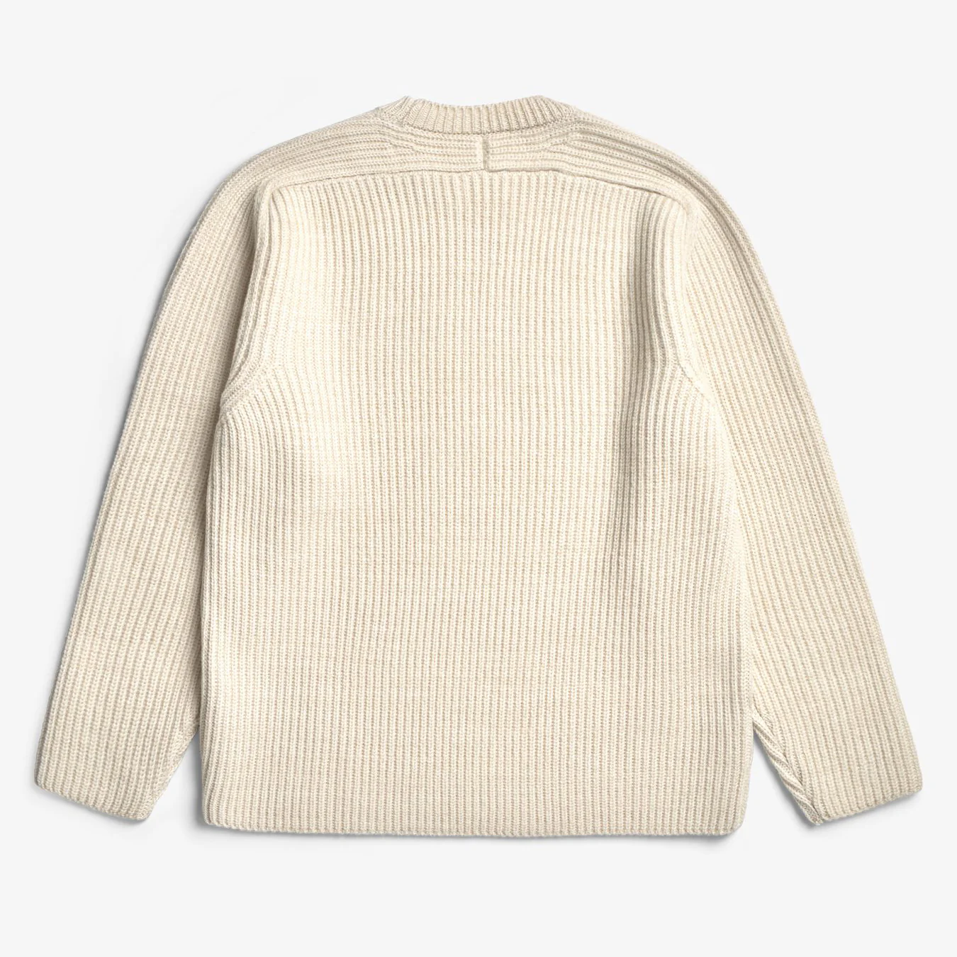 Sigurd Military Rib Crew Neck - Ecru - Image 4