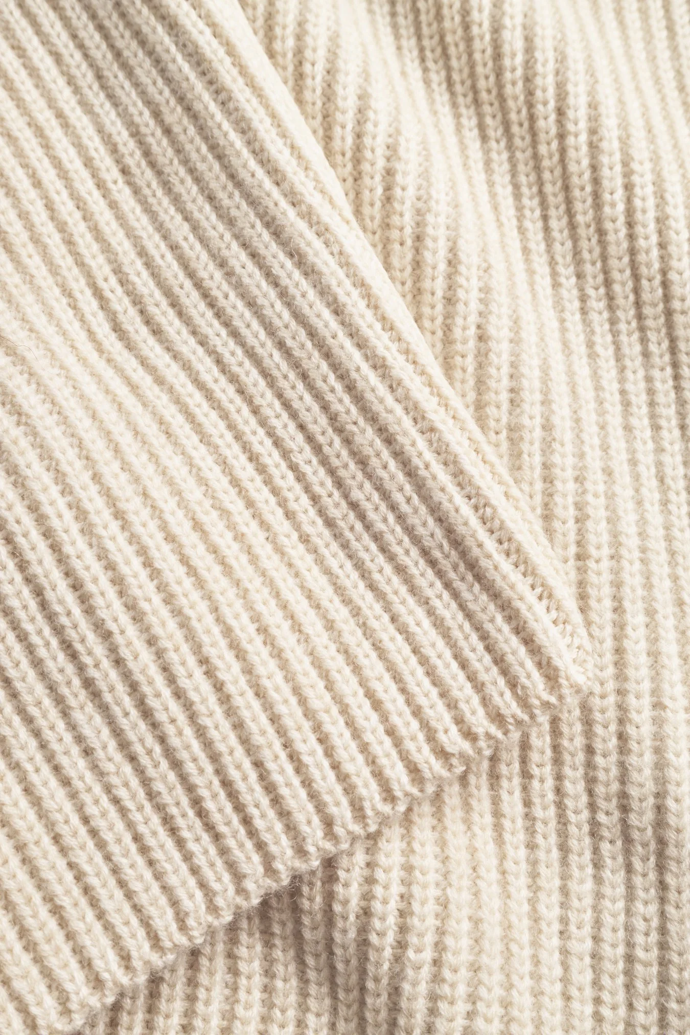Sigurd Military Rib Crew Neck - Ecru - Image 7