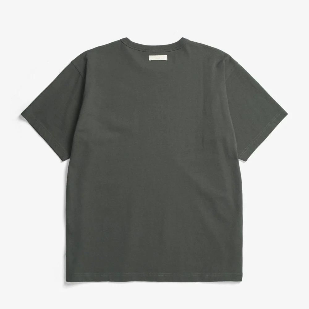 Simon Heavy T-shirt - Black Olive - Image 2