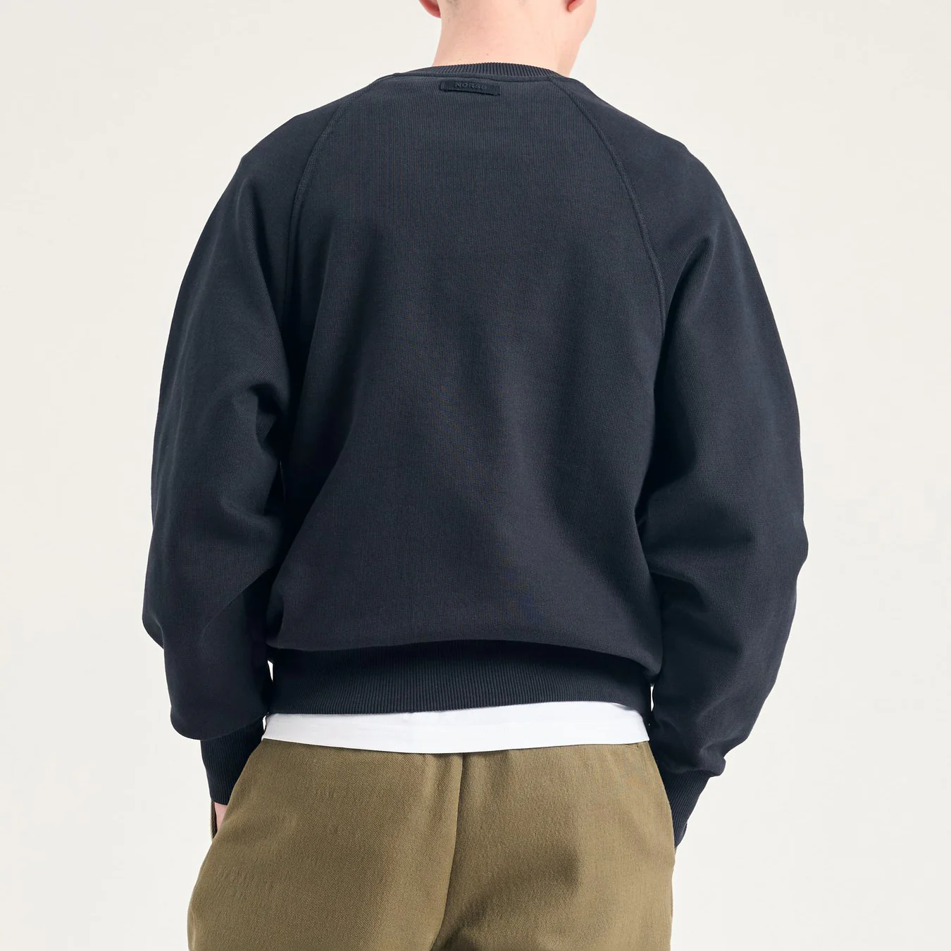 Tyr Relaxed Organic Loopback Raglan Crew - Dark Navy - Image 3