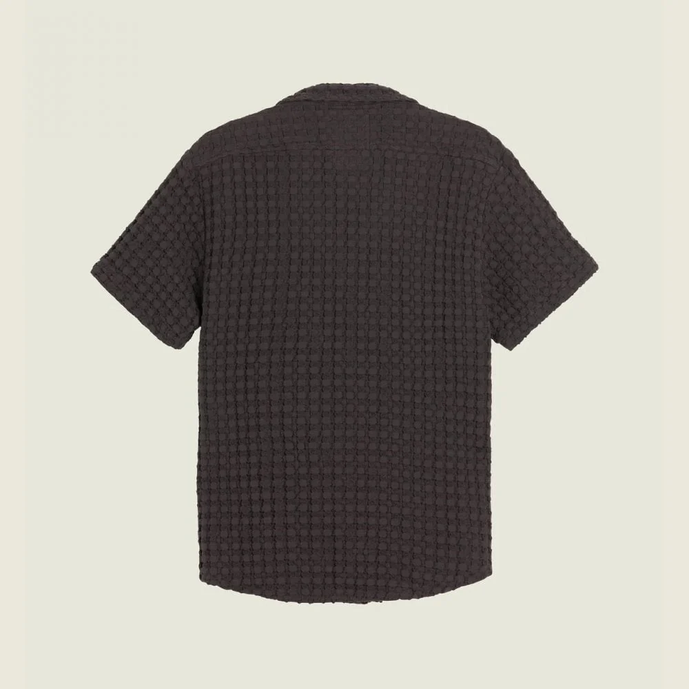 Nearly Black Cuba Waffle Shirt - Image 2