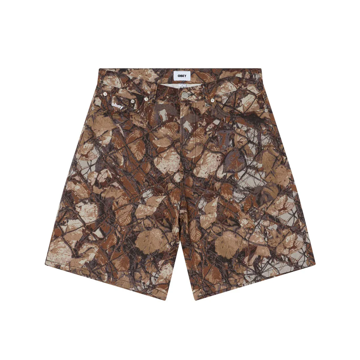 Bigwig Baggy Denim Short - Fence Camo
