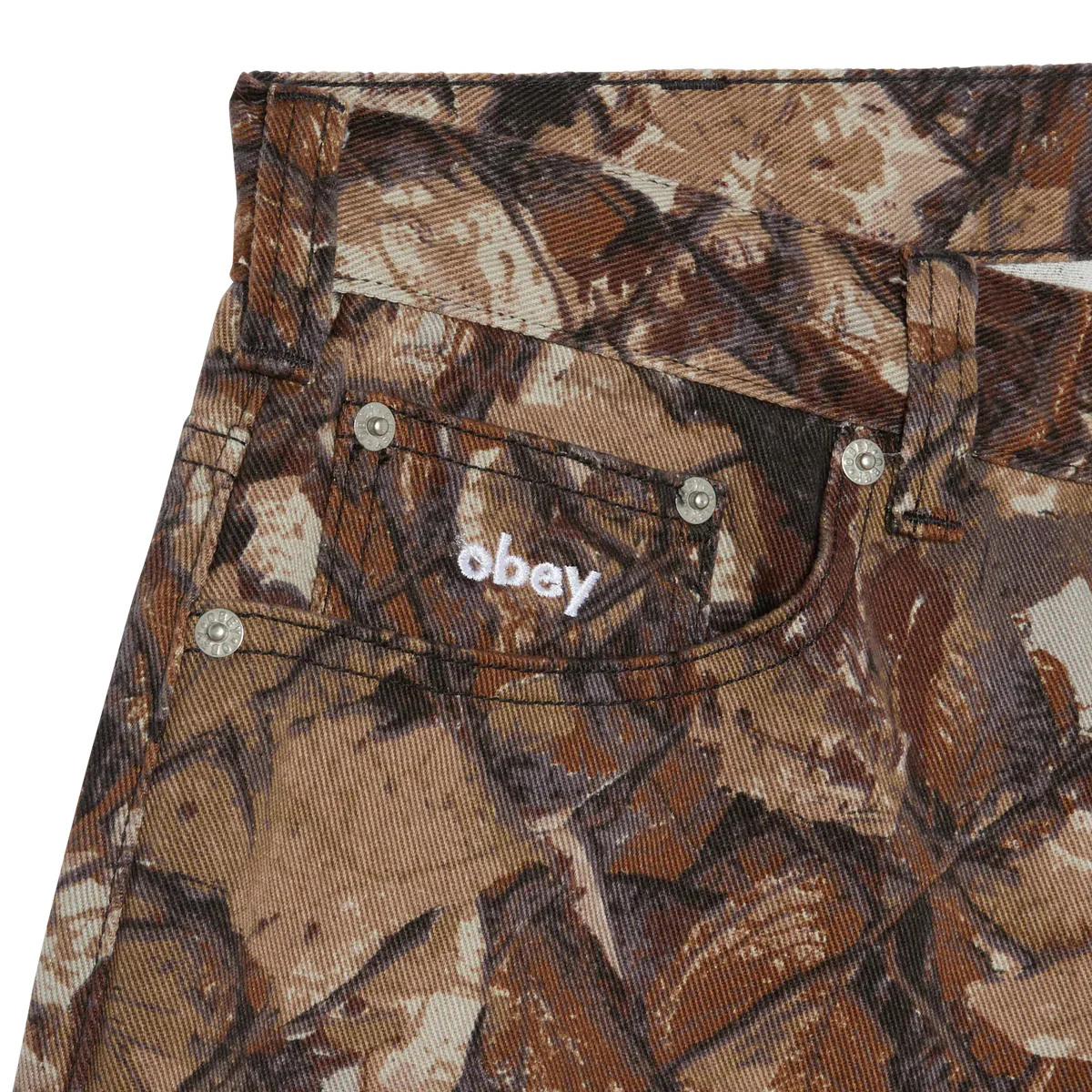 Bigwig Baggy Denim Short - Fence Camo - Image 3