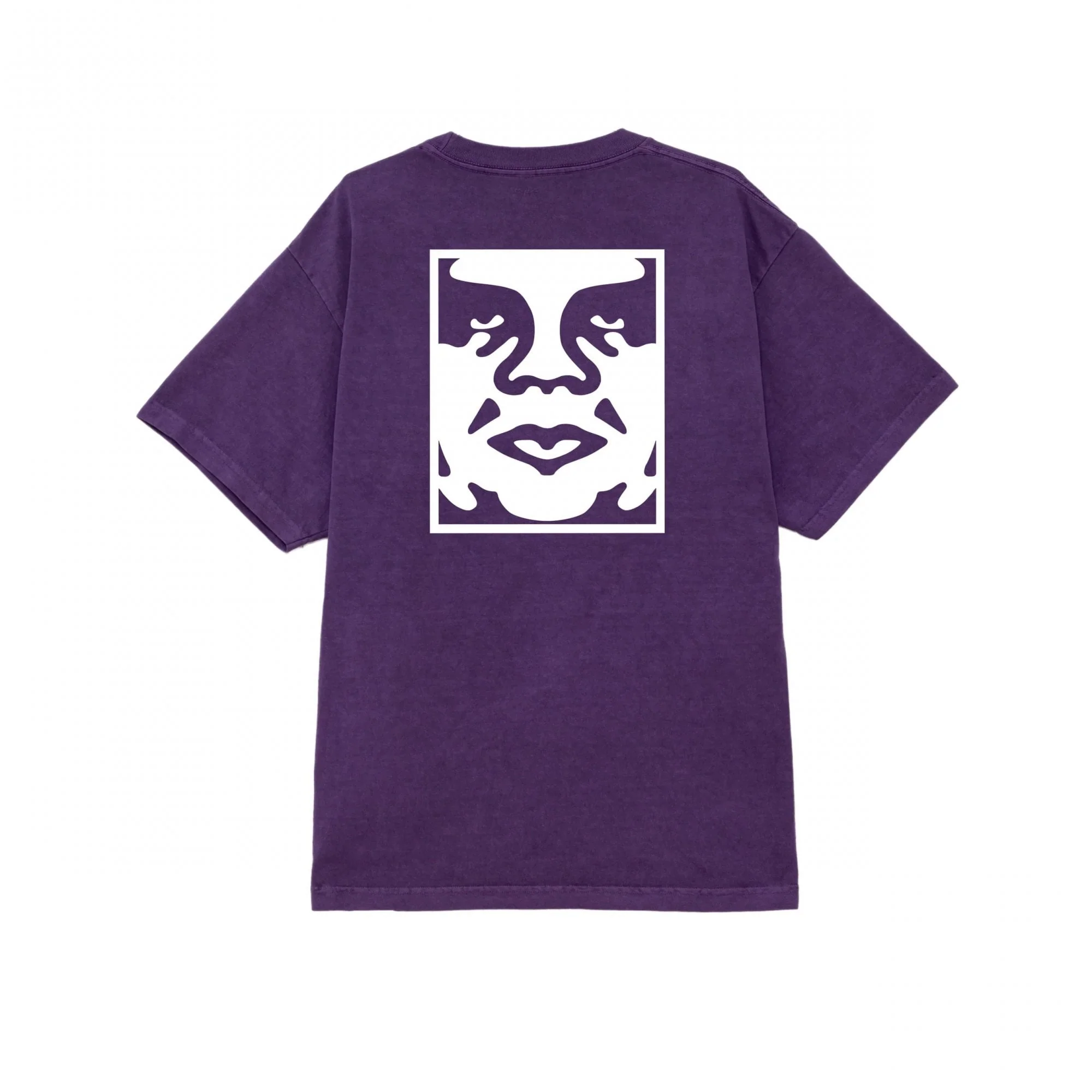 Obey Bold Icon Face Pigment T-shirt - Pigment Imperial Purple