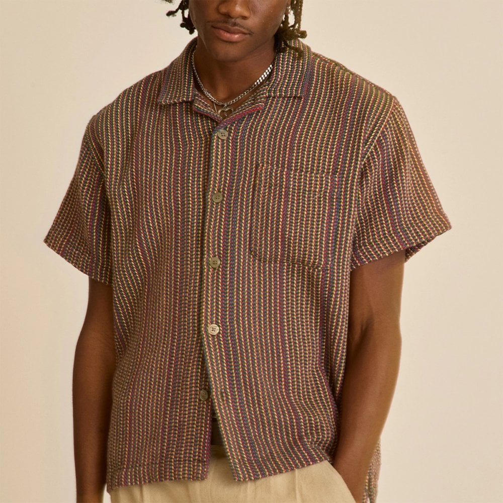 Horace Woven Shirt - Unbleached Multi - Image 2