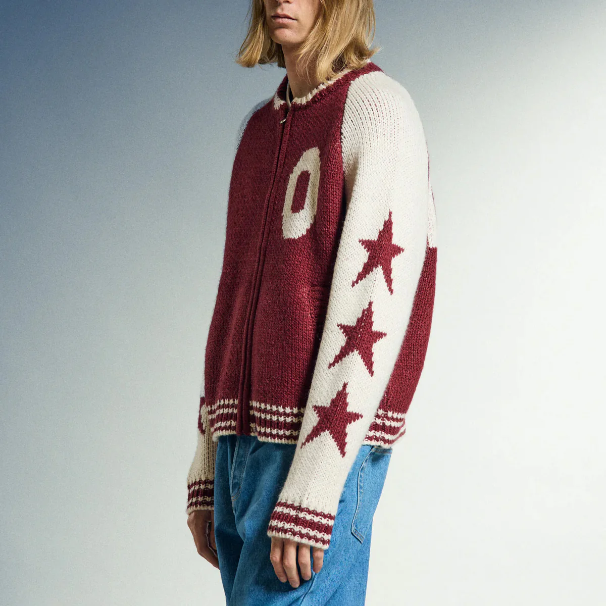 Int. Cowichan Sweater- Tawny Port - Image 4