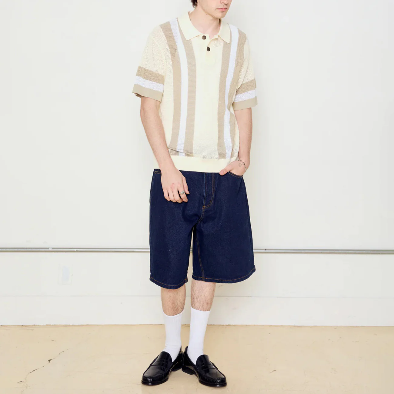 Seth Polo Sweater - Unbleached Multi - Image 4