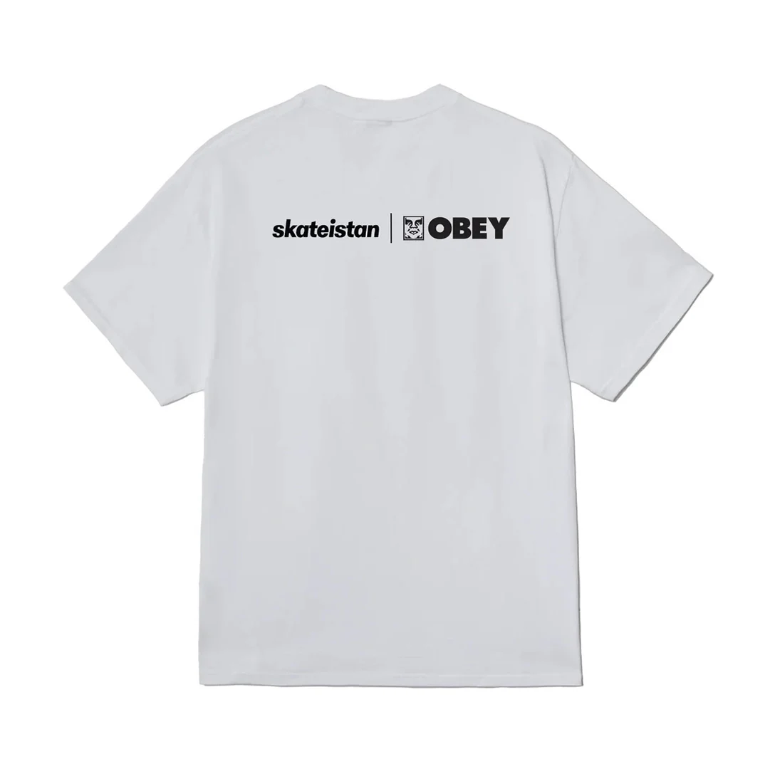 Skateistan / Obey Tee - White - Image 2